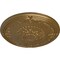 Ekena Millwork Athens Ceiling Medallion (Fits Canopies up to 3 5/8"), Hand-Painted Pale Gold, 26 1/4"OD x 3 1/4"P CM27ATPAS - alternate 2